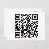 aanpasbare QR-code Briefkaart (Voorkant / Achterkant)