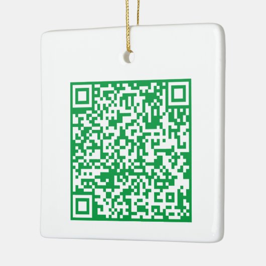 Aanpasbare QR-code dubbelzijdige twee code Keramisch Ornament (Links)