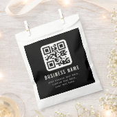Aanpasbare QR-code en bewerkbare tekstontwerp Bedankzakje (Geknipt)