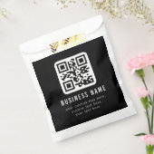 Aanpasbare QR-code en bewerkbare tekstontwerp Bedankzakje (Gezegeld)