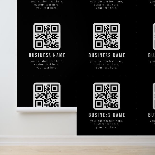 Aanpasbare QR-code en bewerkbare tekstontwerp Behang (Applicatie)