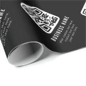 Aanpasbare QR-code en bewerkbare tekstontwerp Cadeaupapier (Rol Hoek)