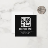 Aanpasbare QR-code en bewerkbare tekstontwerp Notitiekaartje (Voorkant / Achterkant in situ)