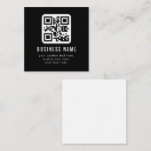 Aanpasbare QR-code en bewerkbare tekstontwerp Notitiekaartje (Voorkant / Achterkant)