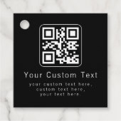 Aanpasbare QR-code en bewerkbare tekstsjabloon Bedankjes Labels (Voorkant)