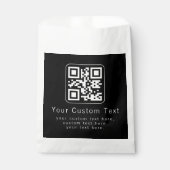 Aanpasbare QR-code en bewerkbare tekstsjabloon Bedankzakje (Voorkant)