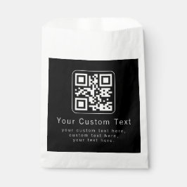 Aanpasbare QR-code en bewerkbare tekstsjabloon Bedankzakje