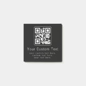 Aanpasbare QR-code en bewerkbare tekstsjabloon Post-it® Notes (Voorkant)