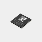 Aanpasbare QR-code en bewerkbare tekstsjabloon Post-it® Notes (Schuin)