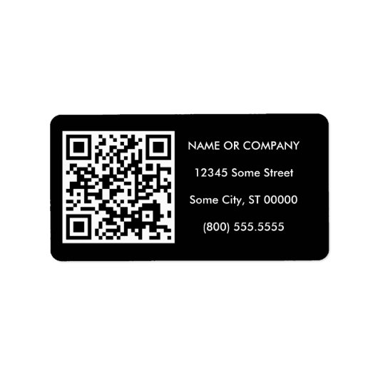 aanpasbare QR-code Etiket (Voorkant)