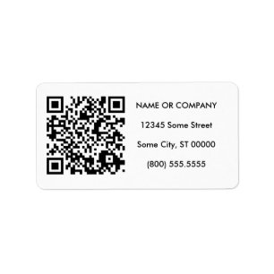 aanpasbare QR-code Etiket