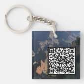 Aanpasbare QR-code Grand Canyon Fotografie Sleutelhanger (Voorkant)