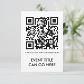 aanpasbare QR-code Kaart (Staand voorkant)