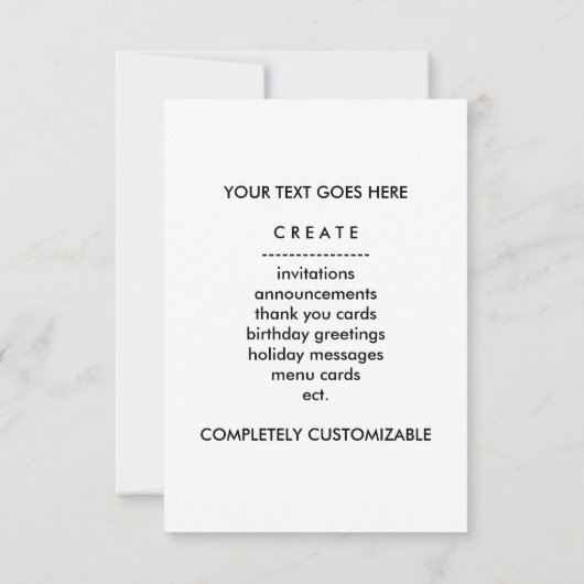 aanpasbare QR-code Kaart (Achterkant)