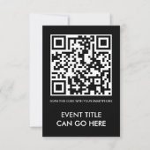 aanpasbare QR-code Kaart (Voorkant)