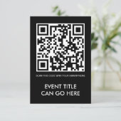 aanpasbare QR-code Kaart (Staand voorkant)