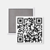 aanpasbare QR-code Magneet (Voorkant / Achterkant)