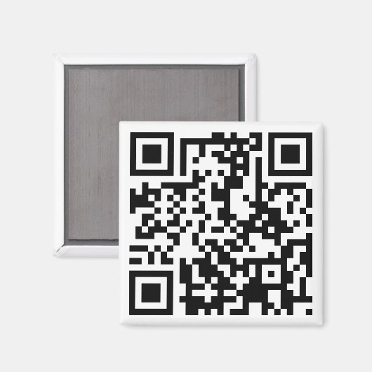 aanpasbare QR-code Magneet (Voorkant / Achterkant)
