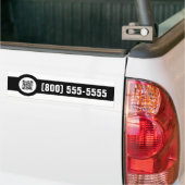aanpasbare QR-code magstripe Bumpersticker (Op Truck)