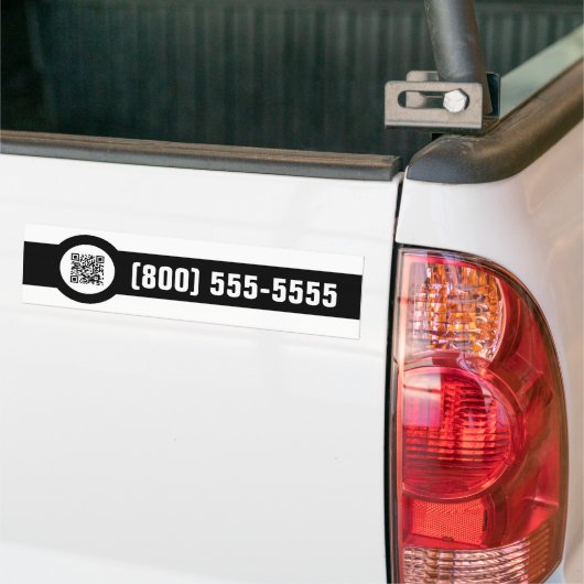 aanpasbare QR-code magstripe Bumpersticker (Op Truck)