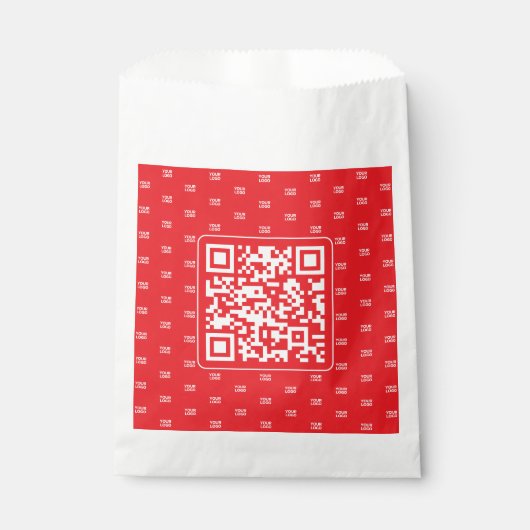 Aanpasbare QR-code met uw logo of tegel-afbeelding Bedankzakje (Voorkant)