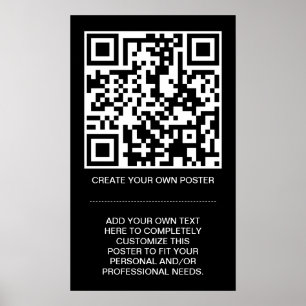 aanpasbare QR-code Poster