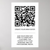 aanpasbare QR-code Poster (Voorkant)