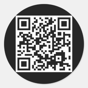 aanpasbare QR-code Ronde Sticker