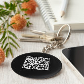 aanpasbare QR-code Sleutelhanger (Zijkant)