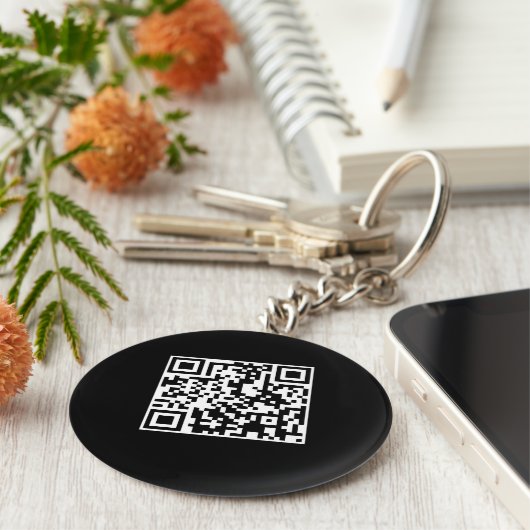 aanpasbare QR-code Sleutelhanger (Zijkant)