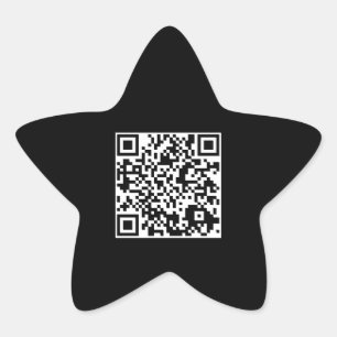 aanpasbare QR-code ster Sticker