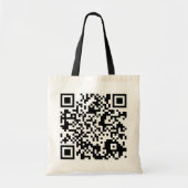 aanpasbare QR-code Tote Bag (Voorkant)