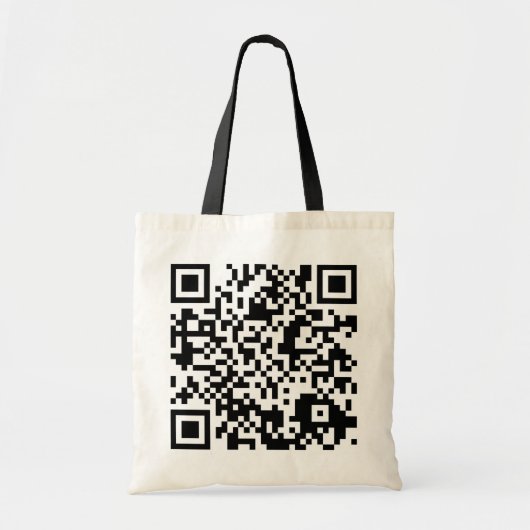 aanpasbare QR-code Tote Bag (Voorkant)