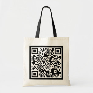 aanpasbare QR-code Tote Bag