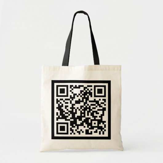 aanpasbare QR-code Tote Bag (Voorkant)