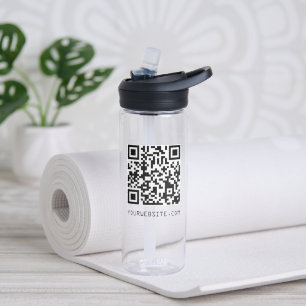 Aanpasbare QR-code Uw webpagina-link Waterfles