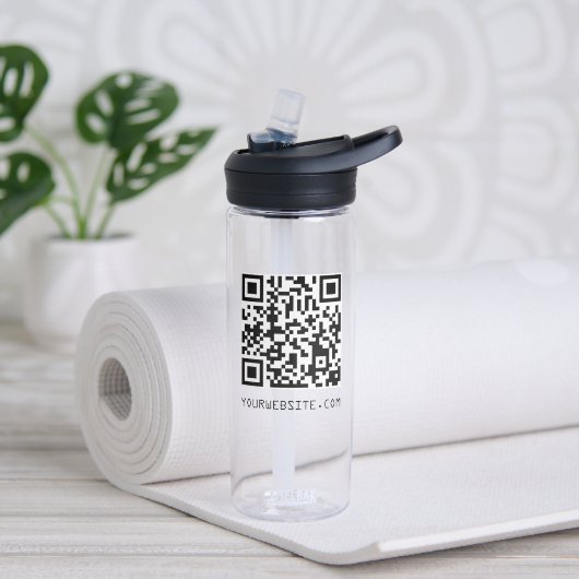 Aanpasbare QR-code Uw webpagina-link Waterfles (Links)