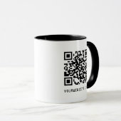 Aanpasbare QR-code van uw webpagina-link Mok (Voorkant rechts)
