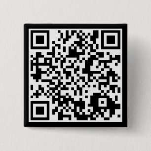 aanpasbare QR-code Vierkante Button 5,1 Cm