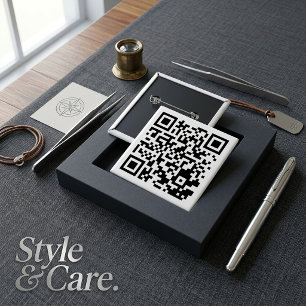 Aanpasbare QR-code vierkante knop voor elk doel Button 5,1 Cm