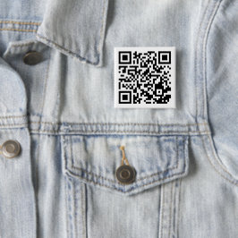 Aanpasbare QR-code vierkante knop voor elk doel Button 5,1 Cm