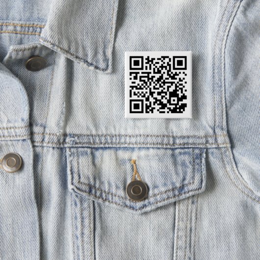 Aanpasbare QR-code vierkante knop voor elk doel Button 5,1 Cm (In situ)