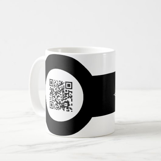 aanpasbare QR-codemagstrip Koffiemok (Voorkant links)