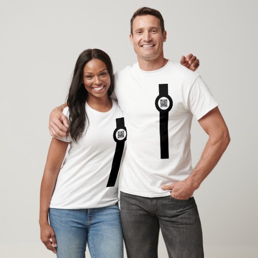 aanpasbare QR-codemagstrip T-shirt (Unisex)