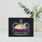 Aanpasbare Queen corgi kussen kroon briefkaart (Staand voorkant)