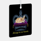 Aanpasbare Queen corgi kussen kroon Metalen Ornament (Voorkant Rechts)
