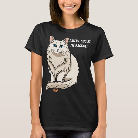 Aanpasbare Ragdoll T-shirt (Voorkant)