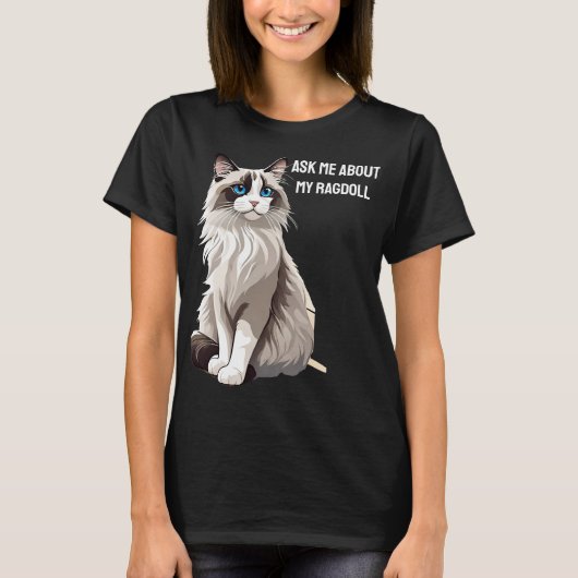 Aanpasbare Ragdoll T-shirt (Voorkant)