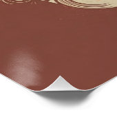 Aanpasbare Railway Depot Sign Glossy Poster (Hoek)