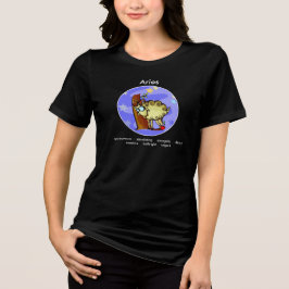 Aanpasbare Ram eigenschappen Lieve Cartoon Dierenr Tri-Blend Shirt